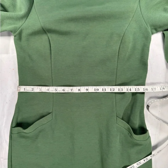 Boden Green Scoop-Neck Midi Shift Dress - Picture 5 of 6